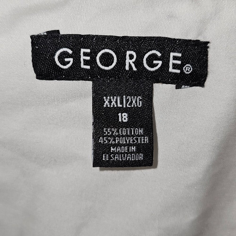 Boy's White George Button Down Shirt